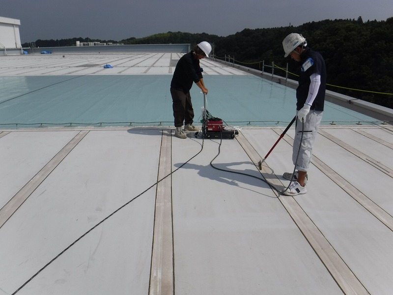 大手通販配送センター屋上防水工事